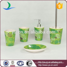 Accesorio de baño de cerámica verde para el mercado europeo